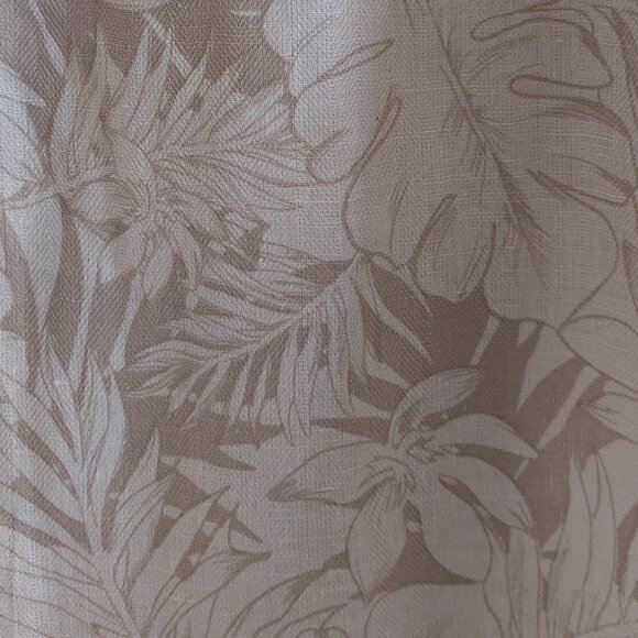 New Tasso Elba Island Cream & Tan Short Sleeve Button Down Shirt Men's Size XXL - Picture 14 of 14